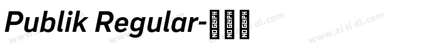 Publik Regular字体转换